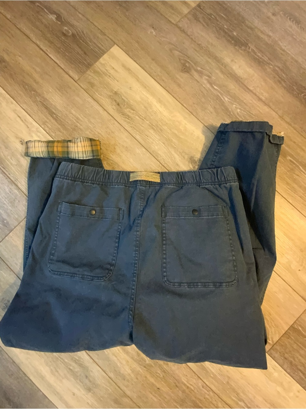 Black Diamond Navy Elastic-Waist Chinos - Picture 5 of 6